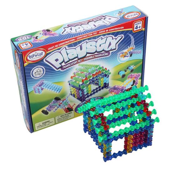 Popular® Playthings Playstix® Translucent Set, 105 Pieces